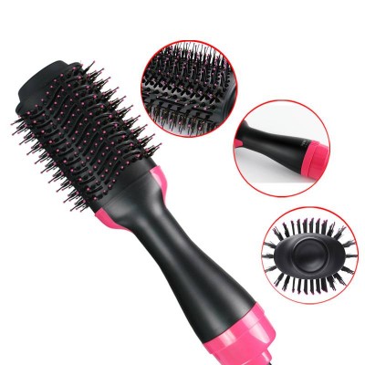 Wholesale 2 In 1 Hair Dryer & Volumizer Rotating Hair Brush Roller Rotate Styler Comb Styling Straightening Curler Hair Gift